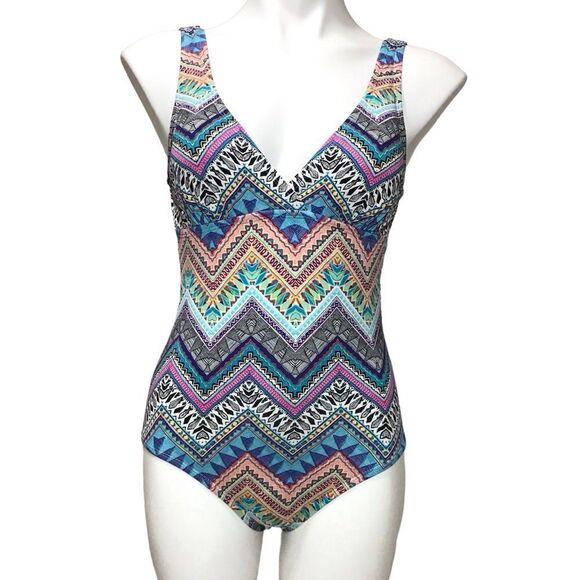 Liz Claiborne One Piece Cutout Swimsuit Size 6 - Picture 1 of 12
